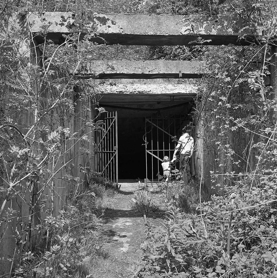 Entrance to decline into Riber Mine Matlock 1974